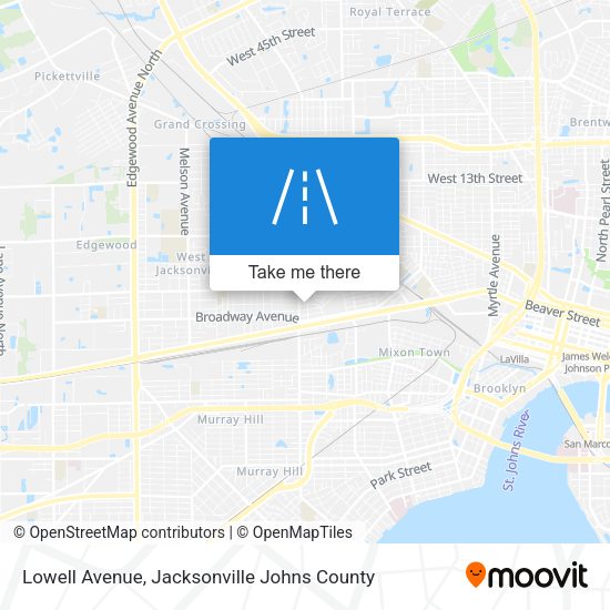 Mapa de Lowell Avenue