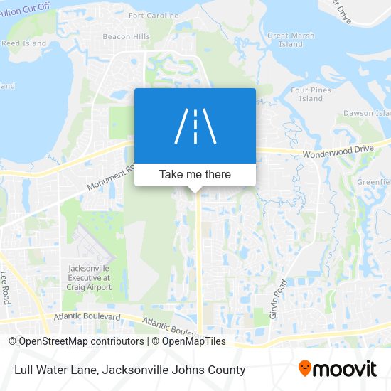 Lull Water Lane map
