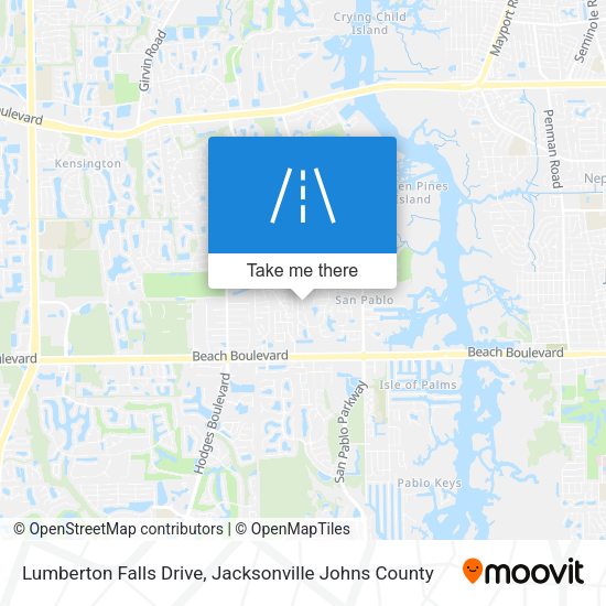 Lumberton Falls Drive map
