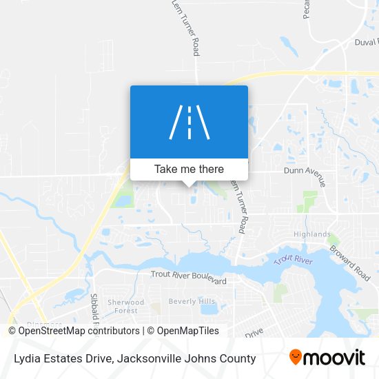 Lydia Estates Drive map