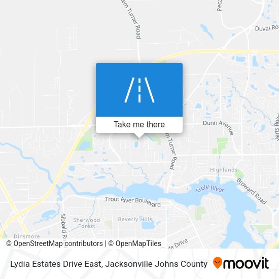 Lydia Estates Drive East map