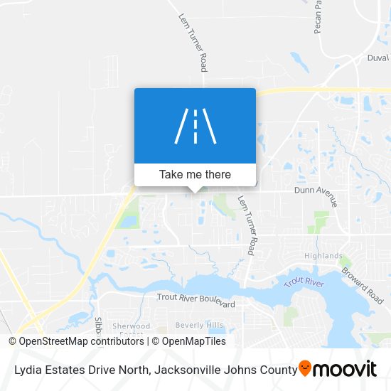 Lydia Estates Drive North map