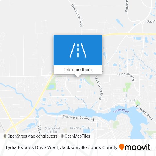 Mapa de Lydia Estates Drive West