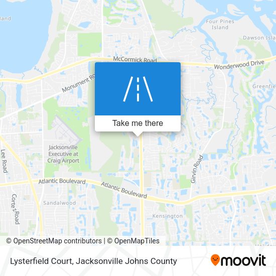 Lysterfield Court map