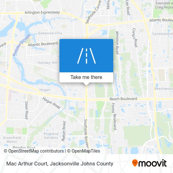 Mac Arthur Court map