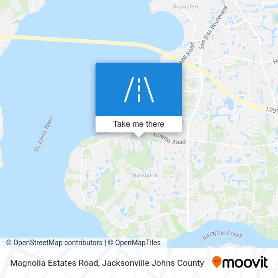 Magnolia Estates Road map