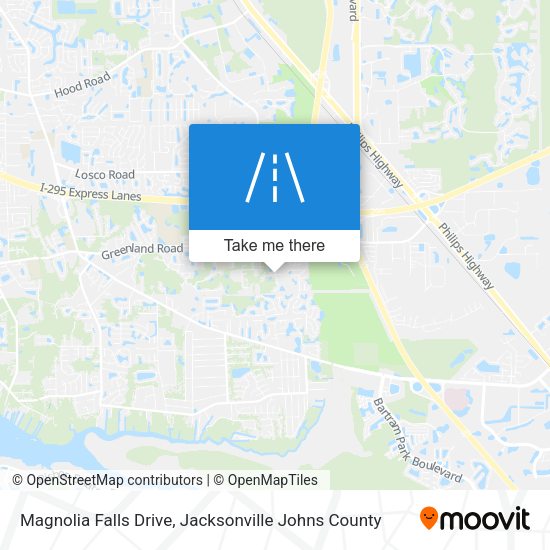 Mapa de Magnolia Falls Drive