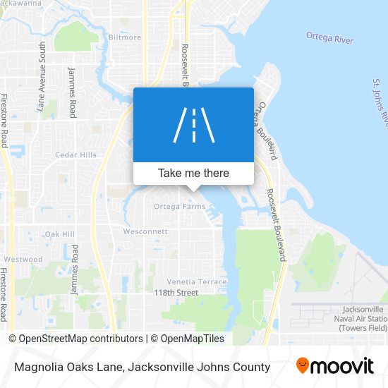 Mapa de Magnolia Oaks Lane