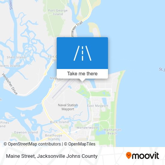 Maine Street map