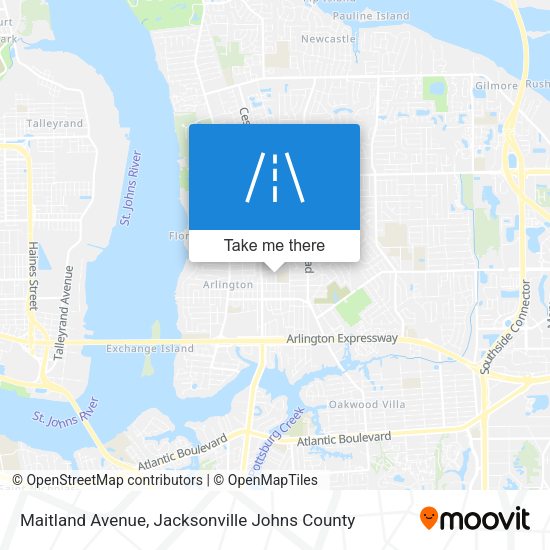 Maitland Avenue map