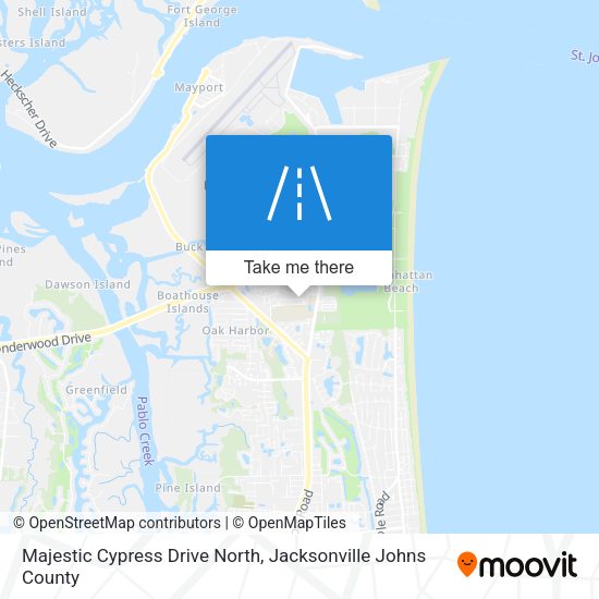 Majestic Cypress Drive North map