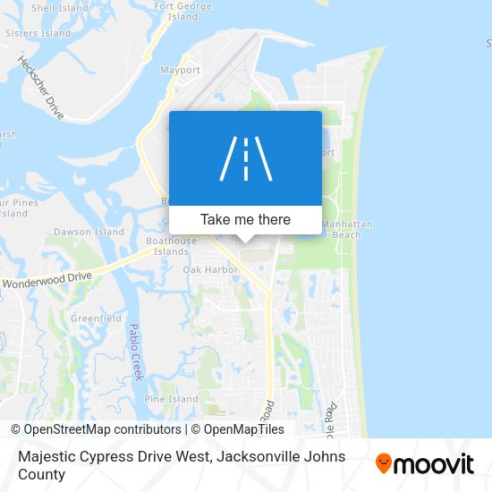 Majestic Cypress Drive West map