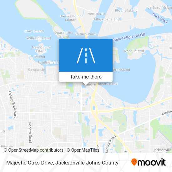 Majestic Oaks Drive map