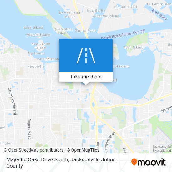 Mapa de Majestic Oaks Drive South