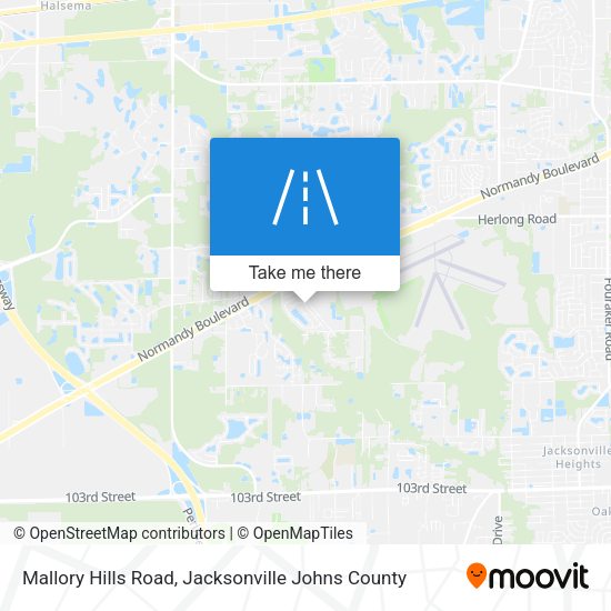 Mapa de Mallory Hills Road