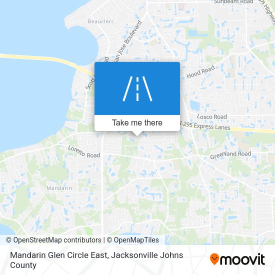 Mandarin Glen Circle East map