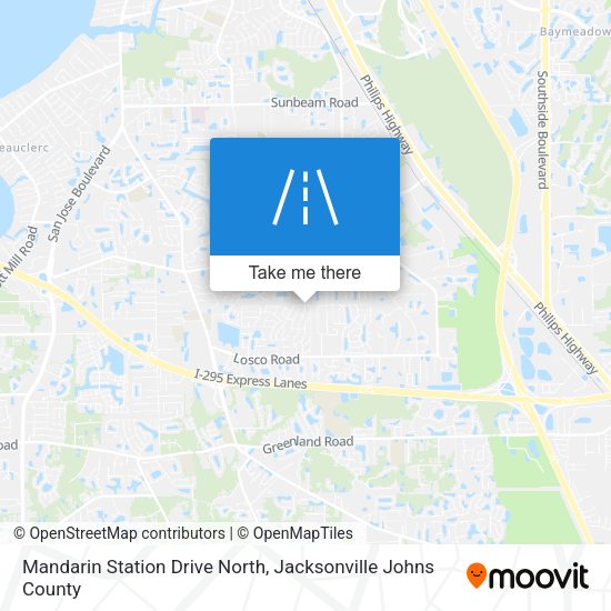 Mandarin Station Drive North map