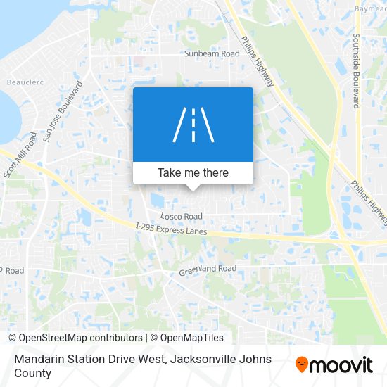 Mandarin Station Drive West map
