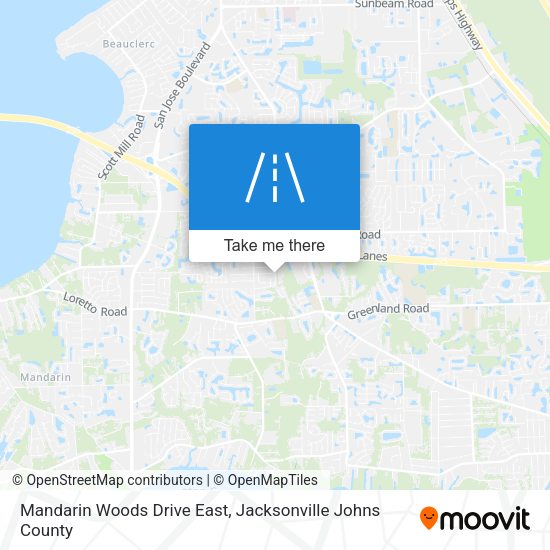 Mandarin Woods Drive East map
