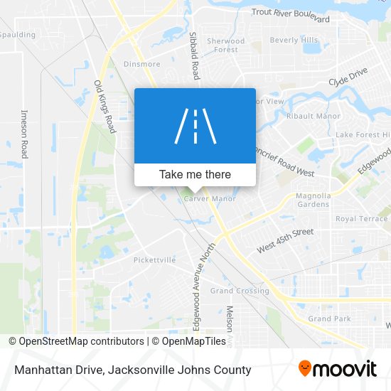 Manhattan Drive map