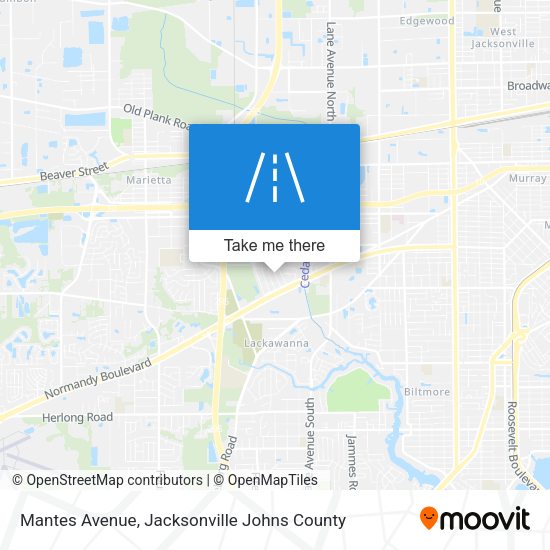 Mantes Avenue map