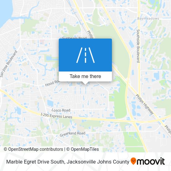 Marble Egret Drive South map