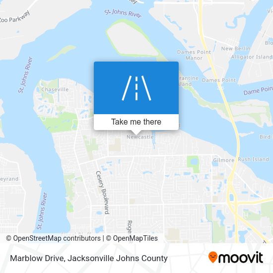 Marblow Drive map