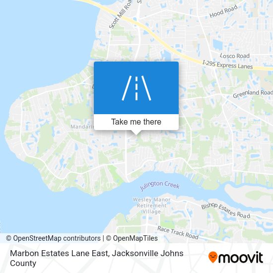 Mapa de Marbon Estates Lane East