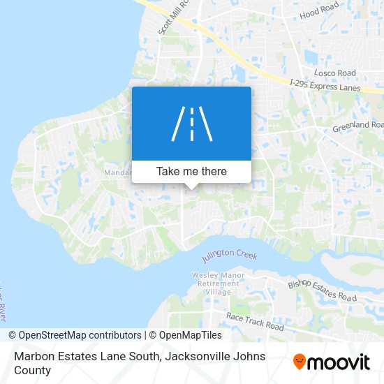 Mapa de Marbon Estates Lane South