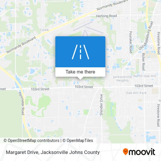 Mapa de Margaret Drive