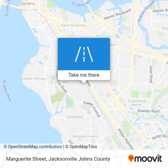 Mapa de Marguerite Street