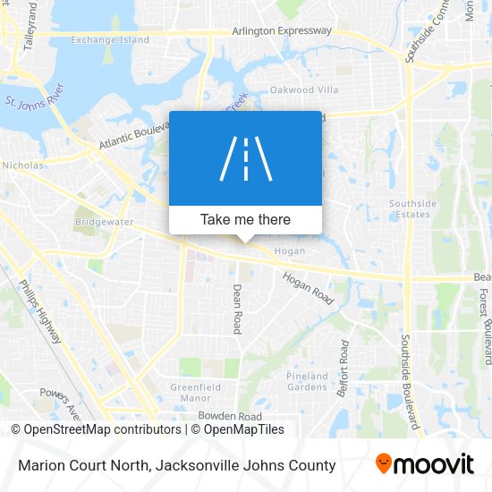 Mapa de Marion Court North