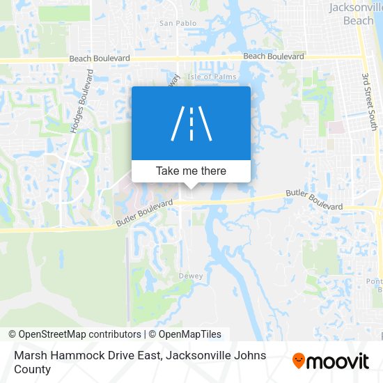 Marsh Hammock Drive East map