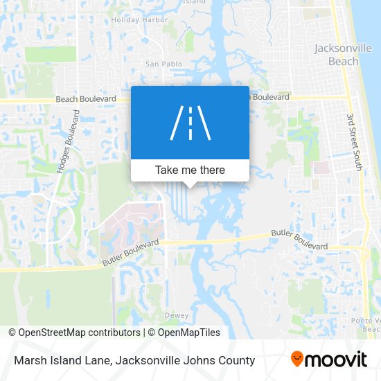 Marsh Island Lane map