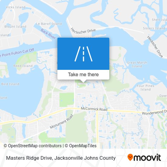 Masters Ridge Drive map