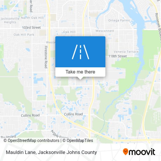 Mauldin Lane map