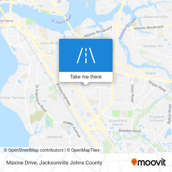 Maxine Drive map