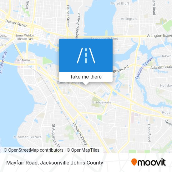Mayfair Road map
