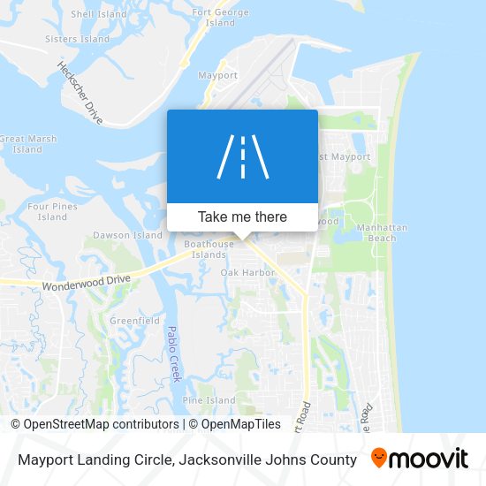 Mayport Landing Circle map