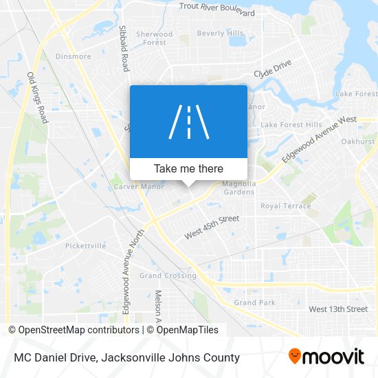 MC Daniel Drive map