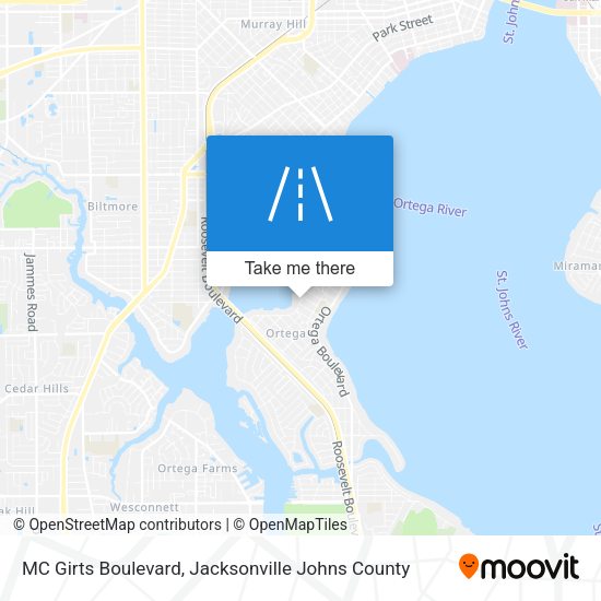 MC Girts Boulevard map