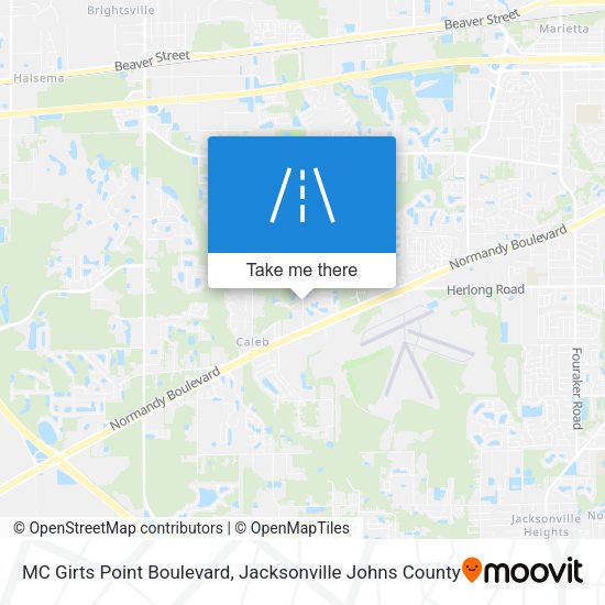 MC Girts Point Boulevard map