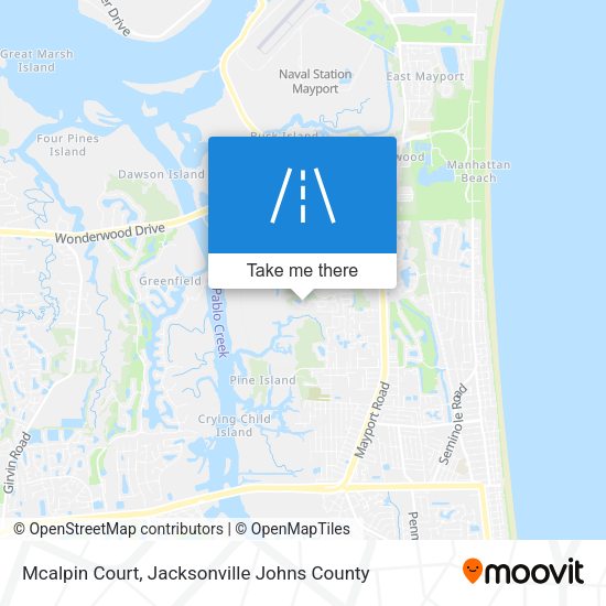 Mapa de Mcalpin Court