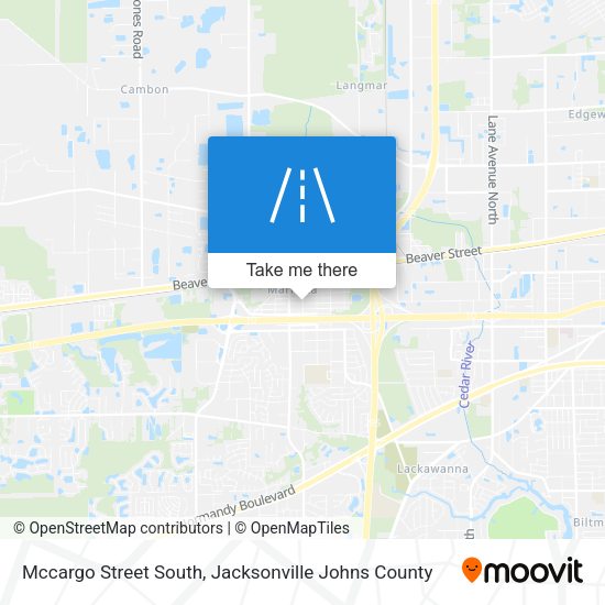 Mccargo Street South map