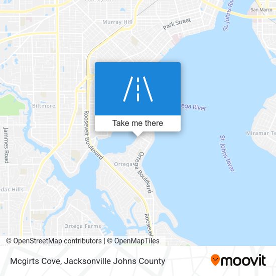 Mcgirts Cove map