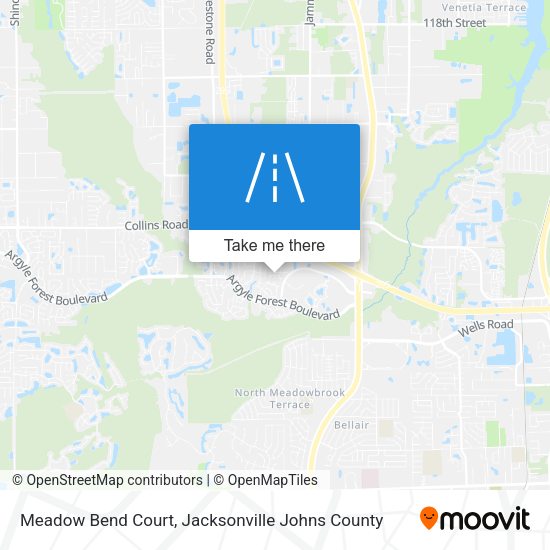 Meadow Bend Court map