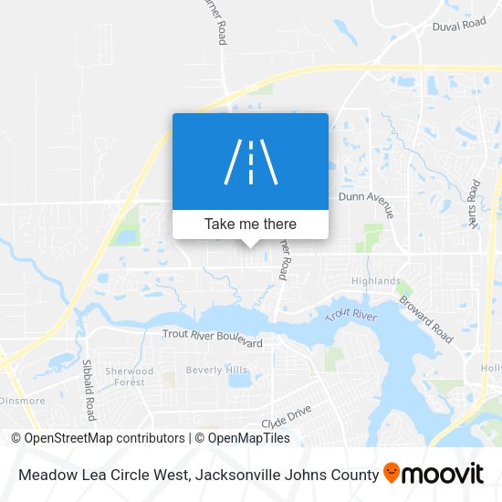 Meadow Lea Circle West map