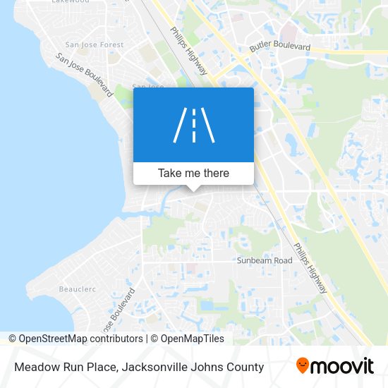 Meadow Run Place map
