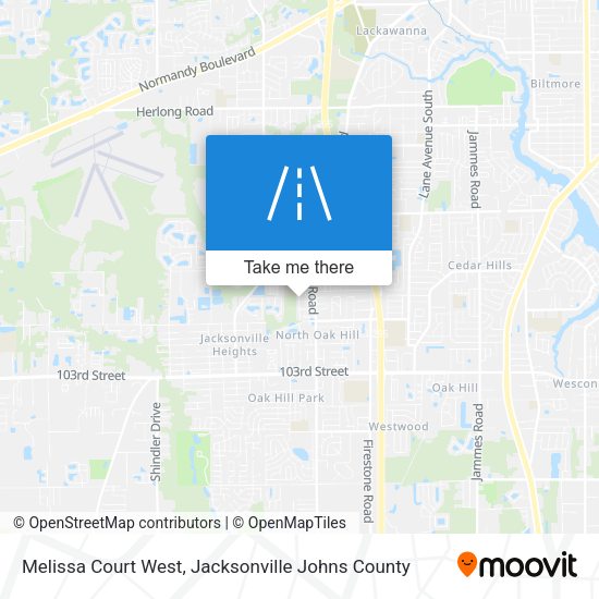 Melissa Court West map