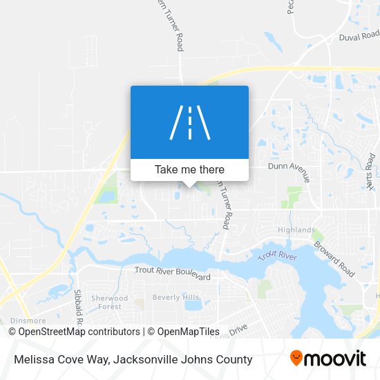 Mapa de Melissa Cove Way